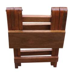 Handmade Philippine-Mahogany Folding Stool, Footstool Or Side-Table - thumbnail 3