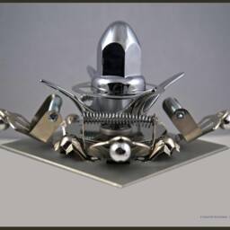 Assemblage Spinning Sculpture Art, Titled Spring Point Corner - thumbnail 2