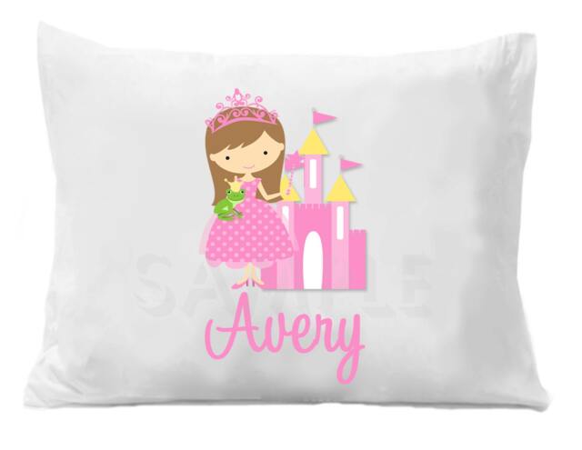 Personalized Princess Microfiber Pillow Case Girls Bedding - image 1