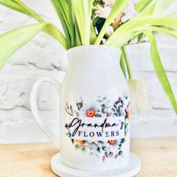 Vase For Mum, Personalised Ceramic Vase, Vase Flowers, Mother's Day Gift, Birthday Gift Grandma, Nanna - thumbnail 3