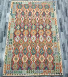 Kilim Rug Classic, Handmade Artisan Afghan Turkish Navajo Natural Wool 302x201 cm - thumbnail 1