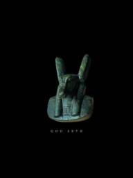 Handcrafted Egyptian God Seth Statue Ancient Mythology Amulet - thumbnail 1