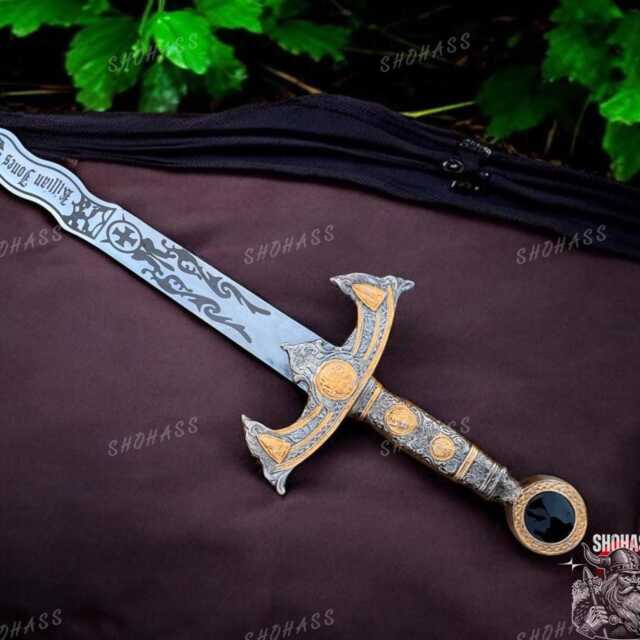 Once Upon A Time Sword Movie Excalibur Legendary Of Emma Swan & Killian Jones Gift + Wooden Scabbard Living Wall Decor - image 1