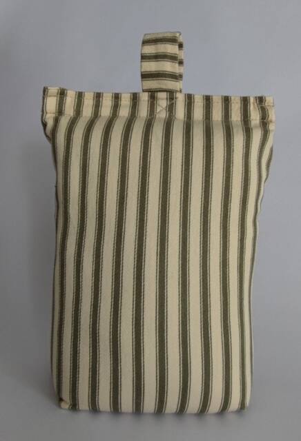 Doorstop in Striped Ticking Fabric, Filled Or Unfilled, Heavy Door Stop, Handmade UK - image 1