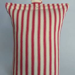 Doorstop in Striped Ticking Fabric, Filled Or Unfilled, Heavy Door Stop, Handmade UK - thumbnail 2