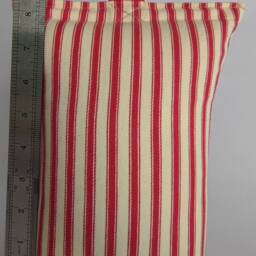 Doorstop in Striped Ticking Fabric, Filled Or Unfilled, Heavy Door Stop, Handmade UK - thumbnail 3