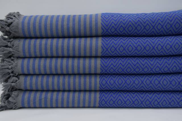 "Navy Blue Blanket, 79""x103" - image 1