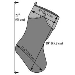 Black Brocade Christmas Stocking Metallic Silver Roses, Velvet Cuff - thumbnail 4