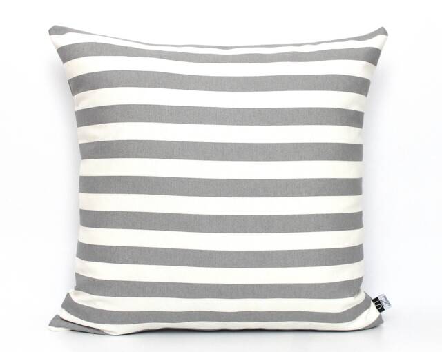 Grey & White Striped Pillow Cover, All Sizes, Home Gifts For You - image 1
