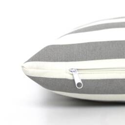 Grey & White Striped Pillow Cover, All Sizes, Home Gifts For You - thumbnail 2