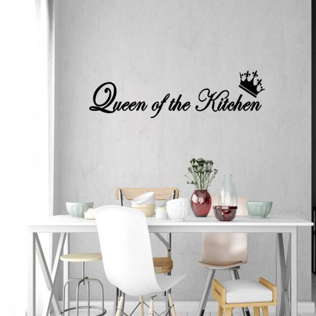 Queen Of The Kitchen Vinyl Wall Art Decal Quote Home Decor - Vwaq - image 1