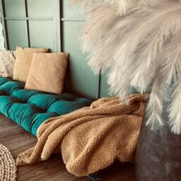 Tufted Velvet Floor Cushion Cozy Reading Nook Pillow - thumbnail 2
