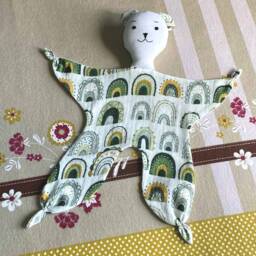 Baby Muslin Comforter, Soft & Cuddle First Baby Toy, Shower Gift, Bear Security Blanket, Sleeping Toy - thumbnail 4