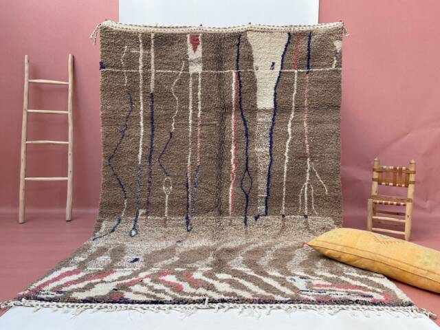 Custom Beni Ourain Rug Handwoven Moroccan Wool Carpet - image 1
