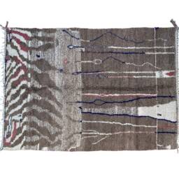 Custom Beni Ourain Rug Handwoven Moroccan Wool Carpet - thumbnail 2