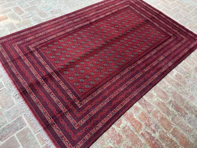 6x9 Handmade Afghan Wool Rug - Large Handwoven Boho Oriental Carpet Oversized Area For Living Room, Bedroom Or Dining Space Decor - image 1
