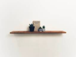 Rustic Wooden Floating Shelf, Solid Wood Radiator Shelves 15cm Depth X 2.5cm Thickness, Handcrafted Wall Shelving - thumbnail 1