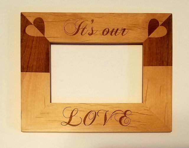 It's Our Love Picture Frame, Wedding Gift Anniversary Gift, For Couple, Personalized Frame