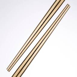 Set Of 4 Gold Tapered Dining Table Metal Legs, Live Edge Mid Century Replacement Legs - thumbnail 4