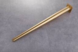 Set Of 4 Gold Tapered Dining Table Metal Legs, Live Edge Mid Century Replacement Legs