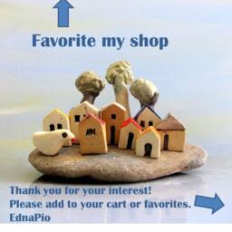Handmade Ceramic Miniature Village Sculpture, Nautical Rustic Home Decor - thumbnail 4
