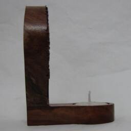 Wooden Intricately Hand Carved Textile Block Table Or Wall Hanging Rustic Tealight Holder.tea Candle Holder, Indian Artifacts - thumbnail 3