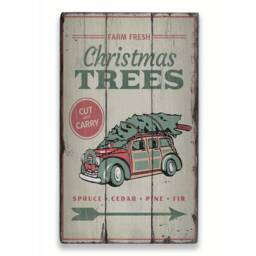 Christmas Tree Sign, Spirit, Pine Wooden Sale Decor, Wall Decor - Old Sign - thumbnail 2
