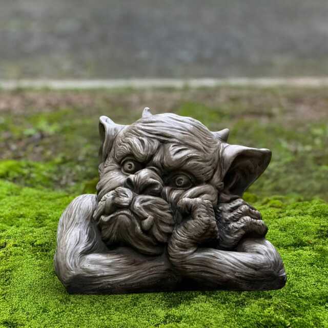 Gothic Demon Sculpture Concrete Garden Gargoyle Statue Cement Monster Ornament Outdoor Dark Figurine Handmade Yard Decor Lover Gift - image 1