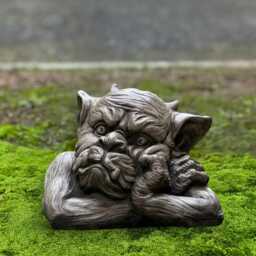 Gothic Demon Sculpture Concrete Garden Gargoyle Statue Cement Monster Ornament Outdoor Dark Figurine Handmade Yard Decor Lover Gift - thumbnail 1