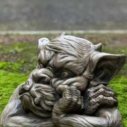 Gothic Demon Sculpture Concrete Garden Gargoyle Statue Cement Monster Ornament Outdoor Dark Figurine Handmade Yard Decor Lover Gift - thumbnail 3