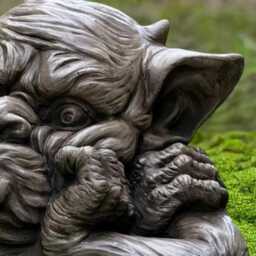 Gothic Demon Sculpture Concrete Garden Gargoyle Statue Cement Monster Ornament Outdoor Dark Figurine Handmade Yard Decor Lover Gift - thumbnail 4
