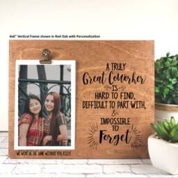 Office Going Away Gift, A Great Coworker Is Impossible To Forget Picture Frame, Personalized, Co Worker, Colleague Congratulations New Job - thumbnail 2