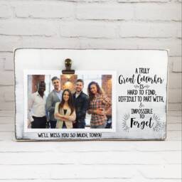 Office Going Away Gift, A Great Coworker Is Impossible To Forget Picture Frame, Personalized, Co Worker, Colleague Congratulations New Job - thumbnail 3