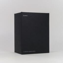 Black Paper Clock Modern Pink/Purple Face, Quartz Movement - thumbnail 2