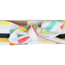 Newborn Swaddle Set Blanket Top Knot Hat Headband Flavor Of The Day Ice Cream Pom Jersey Baby - thumbnail 4
