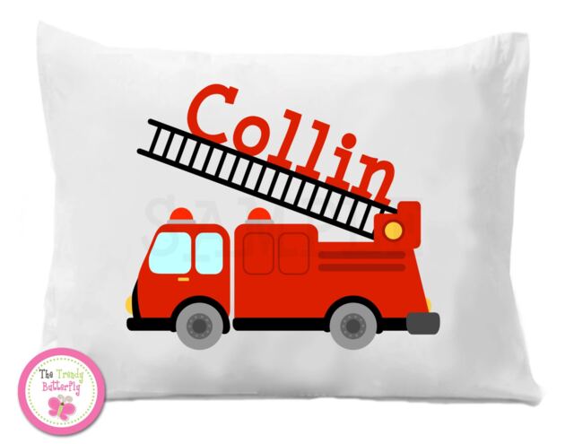 Fire Truck Personalized Pillow Case - image 1