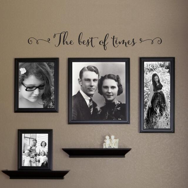 The Best Of Times Decal - Gallery Wall Vinyl Family Picture Decor - image 1
