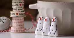 Holiday Ornaments. A Set Of 5 Snowman. Ornaments. Christmas Tree Toy. Snowman. Decoration Set. Hanging - thumbnail 1