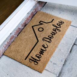 Custom Family Name Doormat, Personalized Home Door Mat - Customized Outdoor Rug New Gift Realtor Housewarming - thumbnail 2
