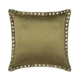 "Designer Sage Green Throw Cushion 16""x16" - thumbnail 1
