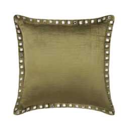 "Designer Sage Green Throw Cushion 16""x16" - thumbnail 1