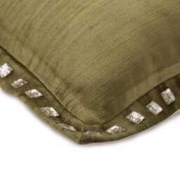 "Designer Sage Green Throw Cushion 16""x16" - thumbnail 2
