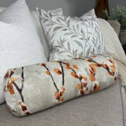 "Scatter Willow Cushion For Sofa Or Bed, Decorative Bolster Pillow 16"" X 6" - thumbnail 1