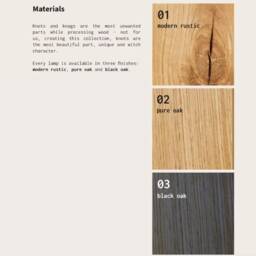Oak Wood Floor Lamp With Touch Dimmer, Tall Tree Design - thumbnail 4