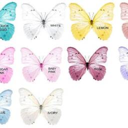 Pastel Pink 3D Butterfly Wall Decor Nursery, Baby Shower - Set Of 6 - thumbnail 2