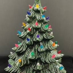 Ceramic Christmas Tree - Blue Star - thumbnail 2