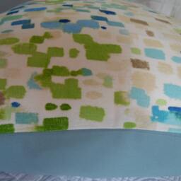 Colorful Squares Pillow Cover Handmade Cotton Toss - thumbnail 4