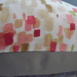 Colorful Squares Pillow Cover Handmade Cotton Toss - thumbnail 3