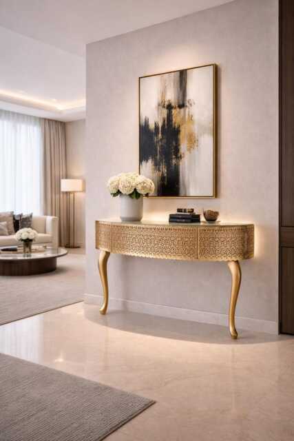 Gold Console - Lace Console With Drawer. Chay Chen - image 1