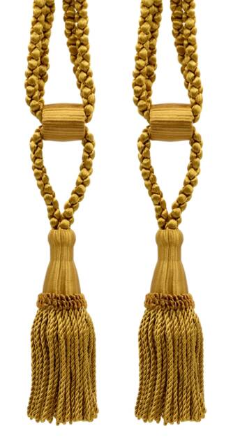"D??copro Curtain & Drapery Tassel Tieback, Adjustable Cord Length, Length 5 1/2"", Spread 24" - image 1